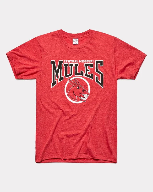 Fresh And Fashionable University Of Central Missouri Mules Vintage Red T-Shirt