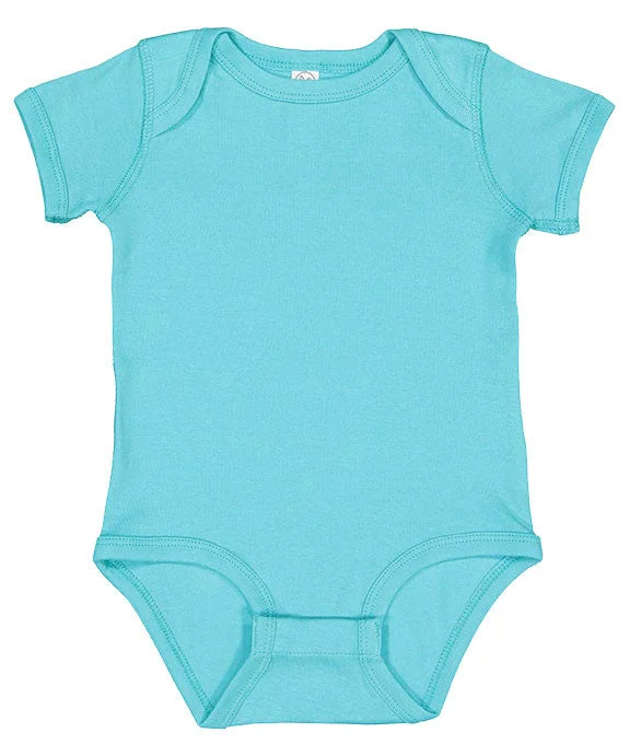 Relaxed Dresses 4400 - Rabbit Skins Infant Baby Lap-Shoulder Bodysuit | Caribbean