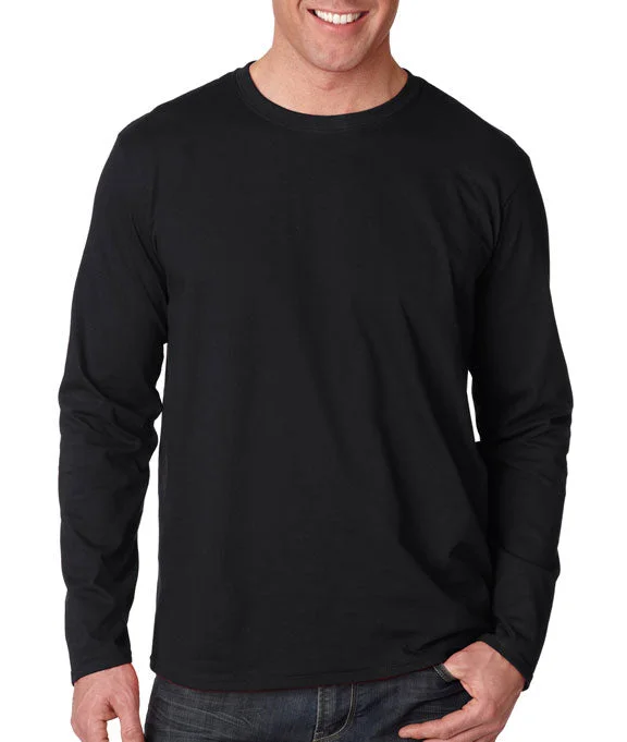 Sports High Waist Style 64400 - Gildan Softstyle® Adult Long-Sleeve T-Shirt | Black