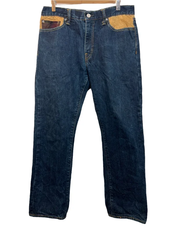Bright Colors Levi 504 Dark Blue Jeans (32x30)