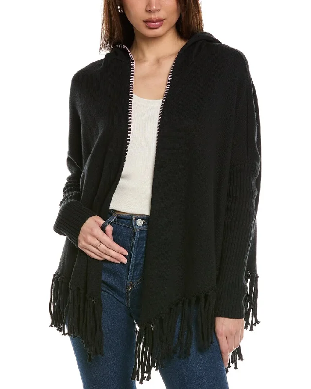 New Season Series Johnny Was The Fringe Open Linen-Blend Poncho