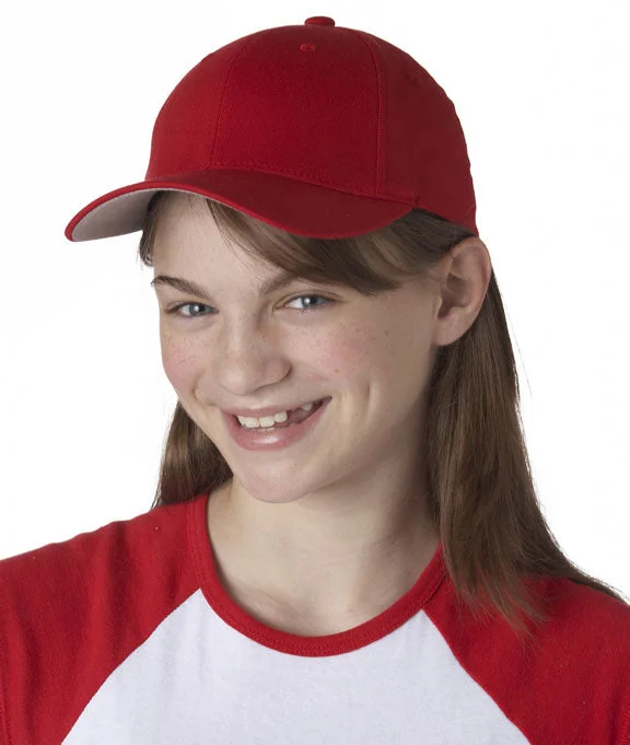 Stretch Design 6277Y - Flexfit® Youth Wooly Combed-Twill Cap | Red