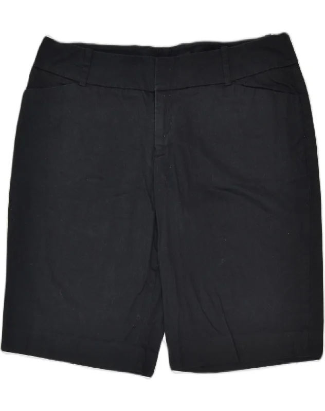 Retro Stripes MOSSIMO Womens Casual Shorts US12 XL W34 Black Cotton