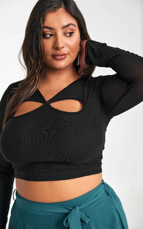 Amazing design Limbo Crop Top - Black