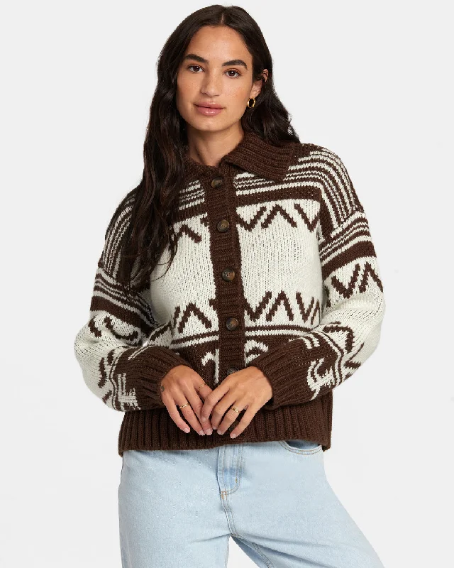 Fashion And Simplicity Tidal Cardigan - Java