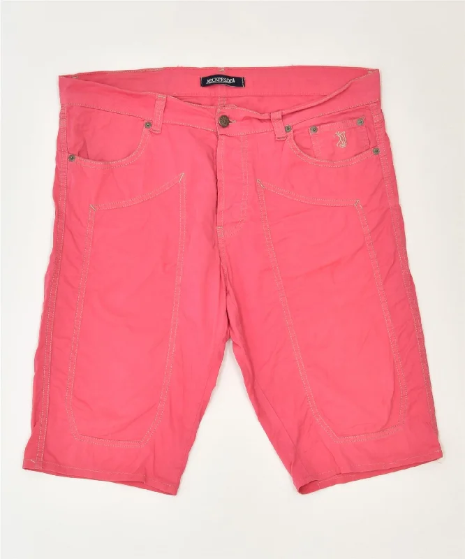 Exquisite workmanship JECKERSON Womens Casual Shorts IT 48 XL W36 Pink Cotton Classic