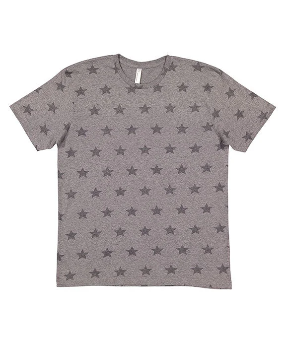 Simple Comfort 3929 - Code Five Mens Five Star T-Shirt | Granite Heather Star