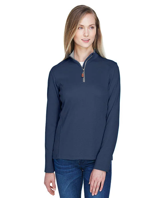 Celebrity Style DG479W - Devon & Jones Ladies DRYTEC20™ Performance Quarter-Zip | Navy/Graphite Heather