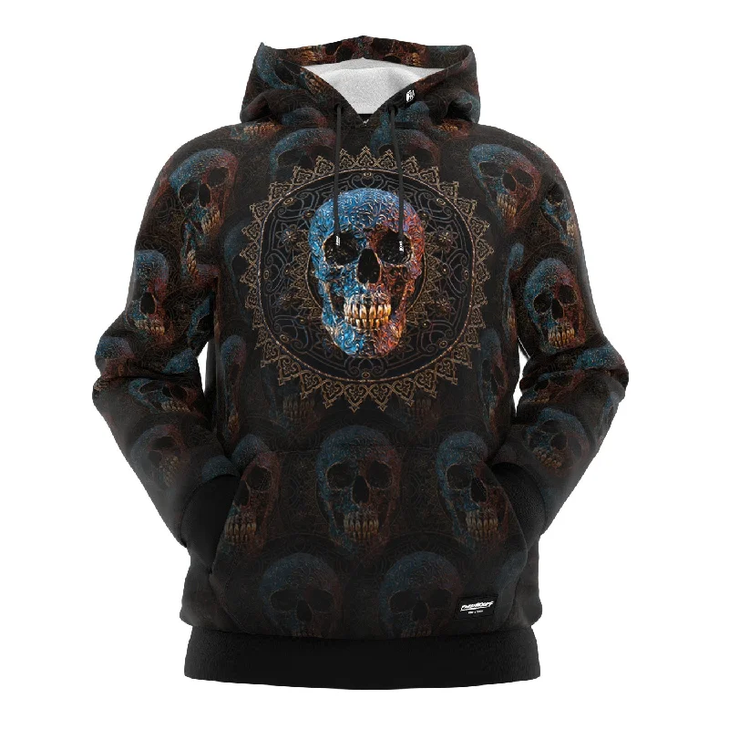 Casual And Comfortable Bronze Skull Hoodie
