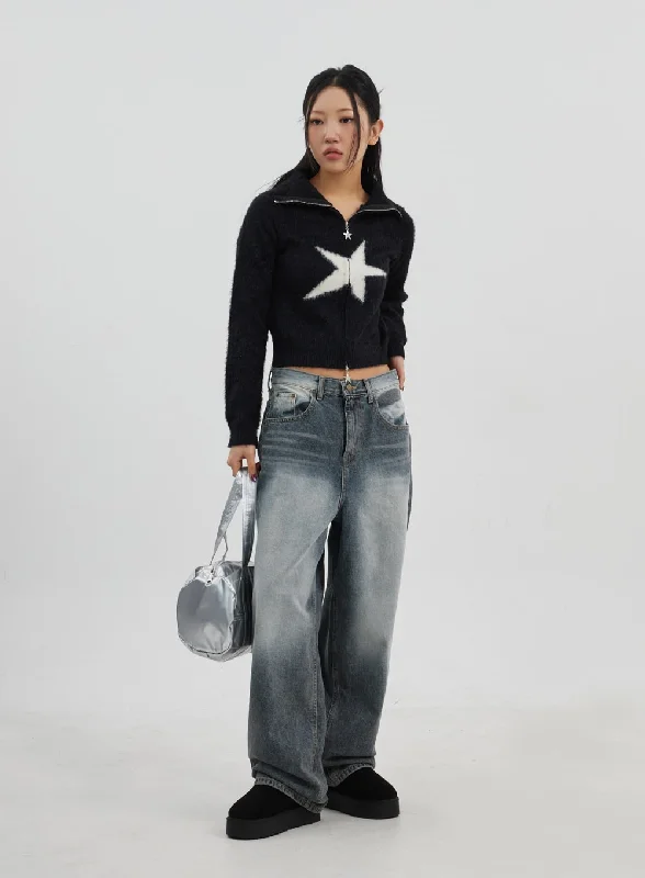 Perfect Tailoring Baggy Low-Rise Jeans Unisex CJ326