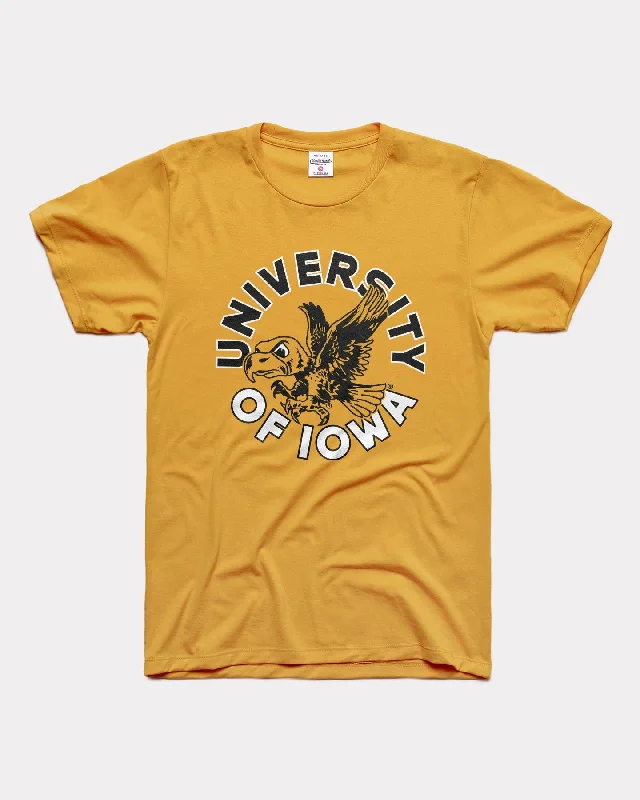 Warm Winter Series University of Iowa Flying Herky Circle Gold T-Shirt