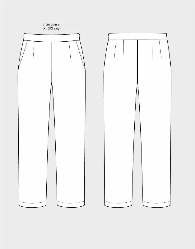 Comfortable Tops Regular Fit Trousers Sewing Pattern, The Assembly Line
