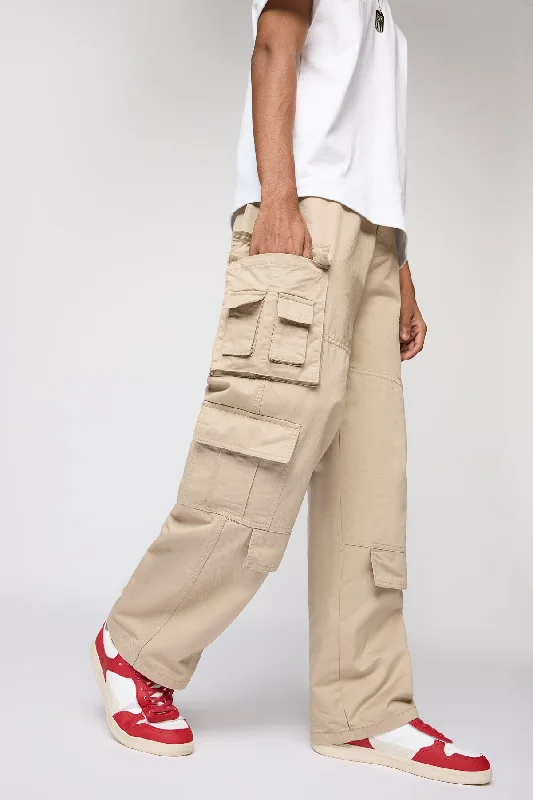 Classic Design Ranger Beige Men's Utility Cargos