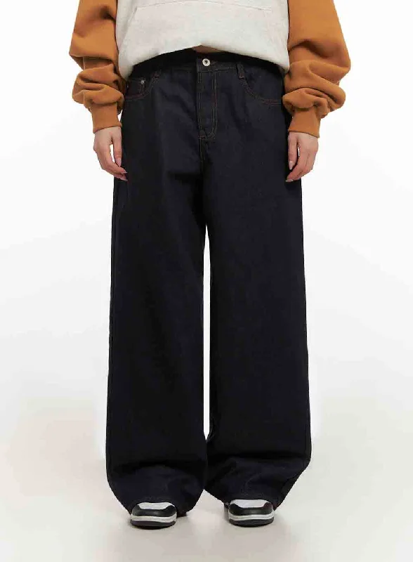 Integrated Design Katie Oversized Wide-Leg Jeans IJ503