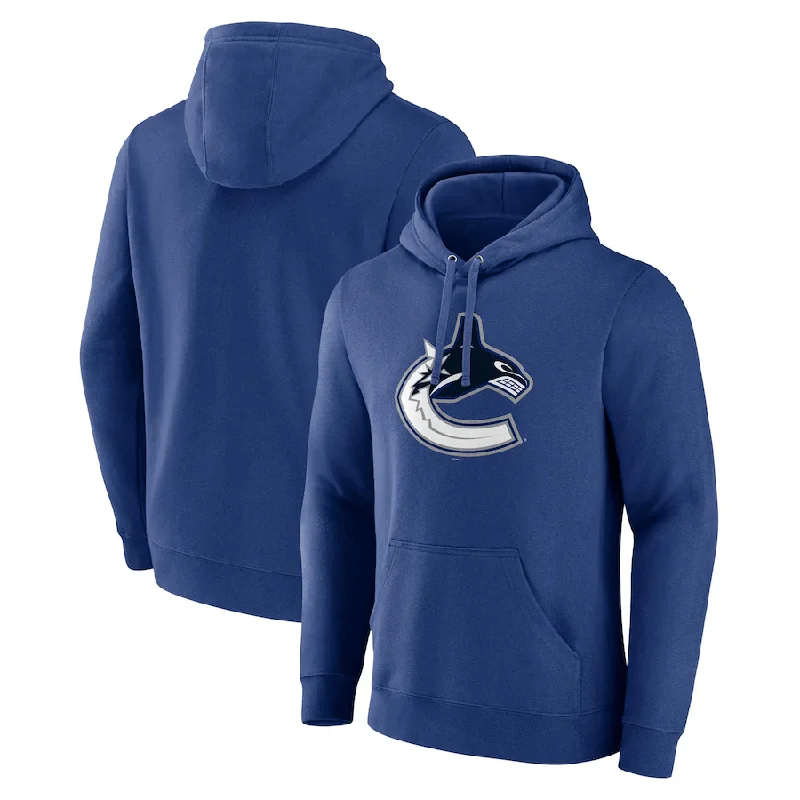 Classic And Versatile Fanatics Cotton Fleece Primary Logo Mens Hoody - Vancouver Canucks