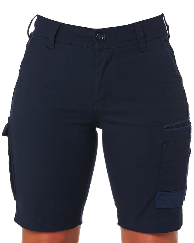 European Plan WS-3W Ladies Stretch Work Shorts - Navy