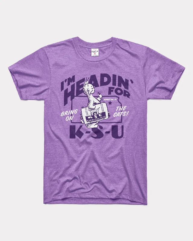 Casual Comfort I'm Headin' For K-S-U Lavender T-Shirt