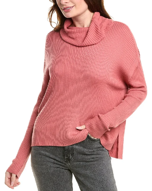 French Retro Splendid Georgie Cowl Neck Cashmere-Blend Sweater