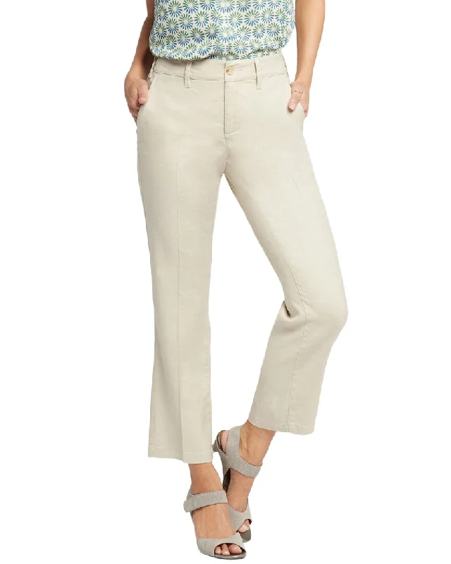 Street Fashion Style NYDJ Straight Feather Ankle Crop Jean