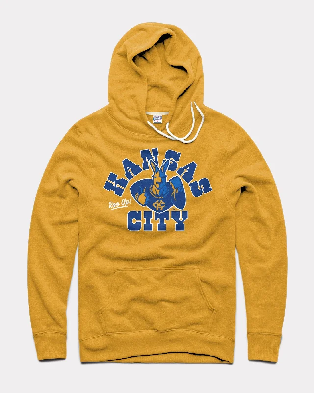 Bright Colors UMKC Kangaroos Gold Hoodie