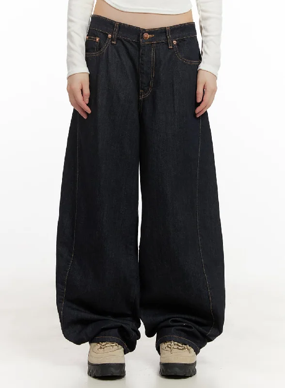 Economic Outlook Fernanda Balloon-Fit Baggy Jeans CJ502
