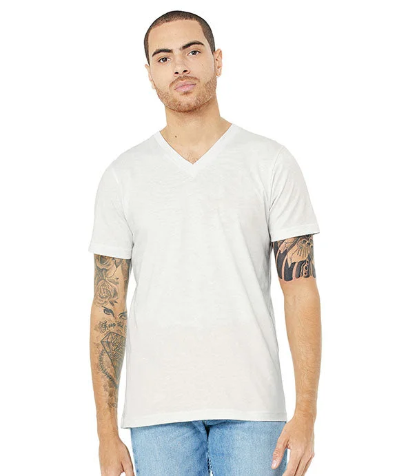 Lazy Style 3005 - Bella + Canvas Unisex Jersey Short-Sleeve V-Neck T-Shirt | Vintage White