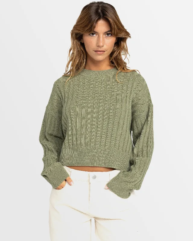 New Design Womens Exploring Diary Crew Neck Sweater