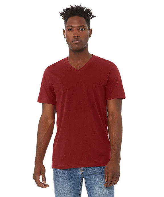 Diamond Series 3005 - Bella + Canvas Unisex Jersey Short-Sleeve V-Neck T-Shirt | Cardinal