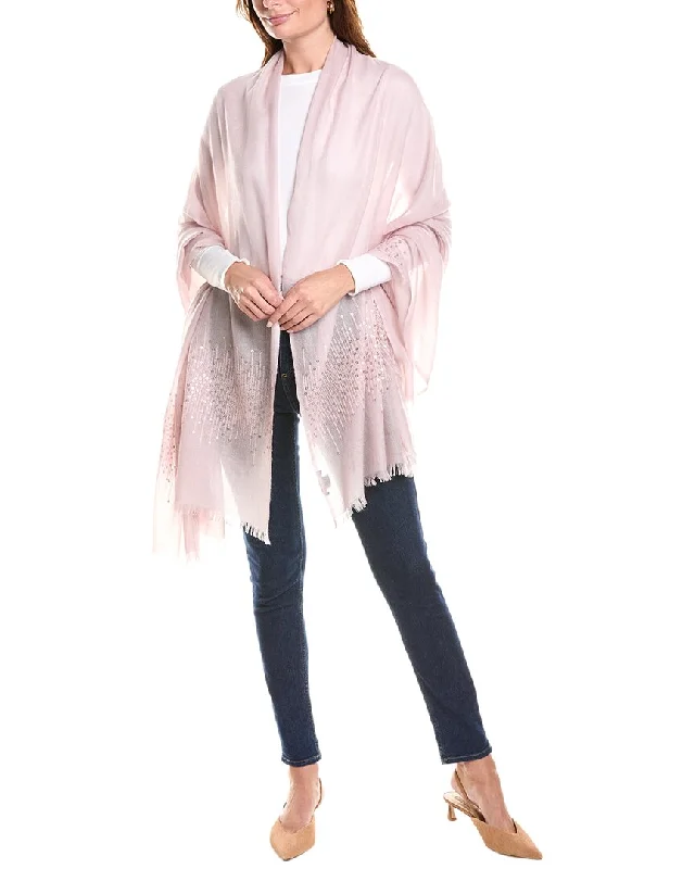 High-quality fabrics sofiacashmere Sequin Cashmere Wrap