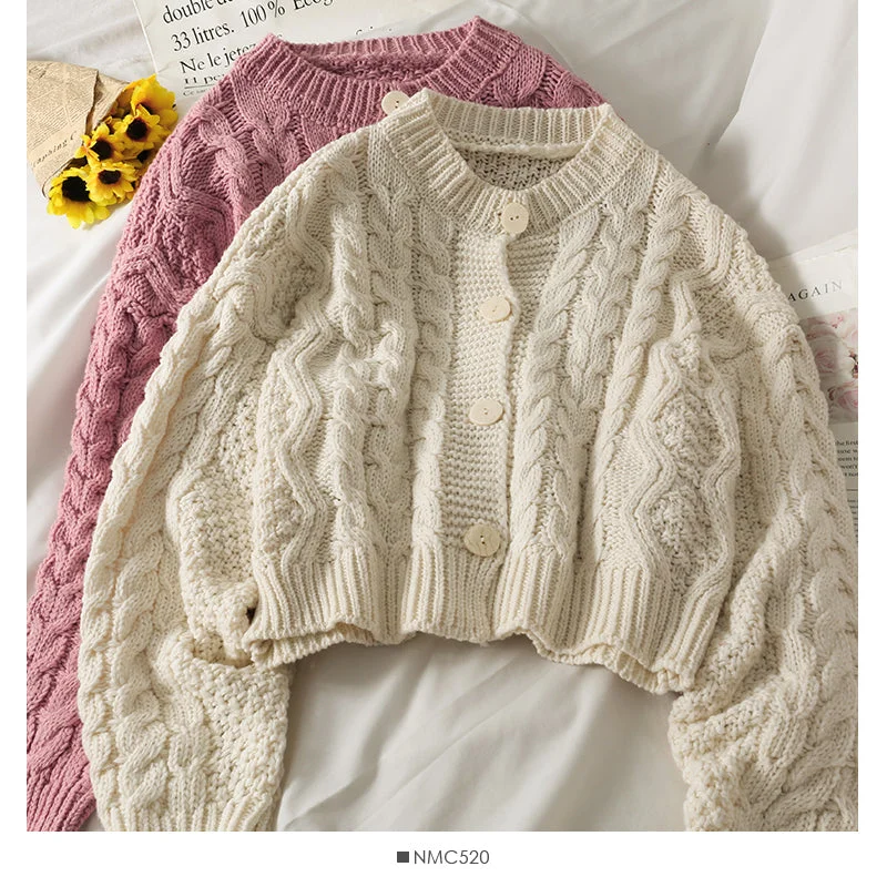 Fashionable Ease Sweater long sleeved sweater linen short top  1775