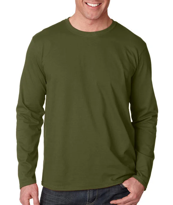 Sports Yoga Style 64400 - Gildan Softstyle® Adult Long-Sleeve T-Shirt | Military Green