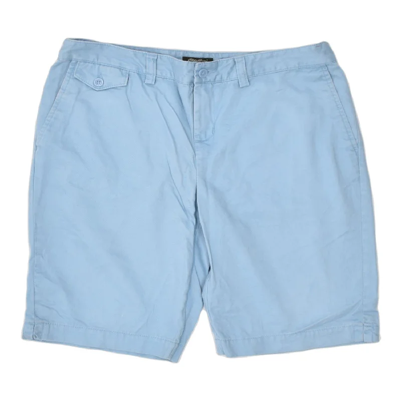 Sports Tights EDDIE BAUER Womens Casual Shorts US 6 Medium W31 Blue Cotton