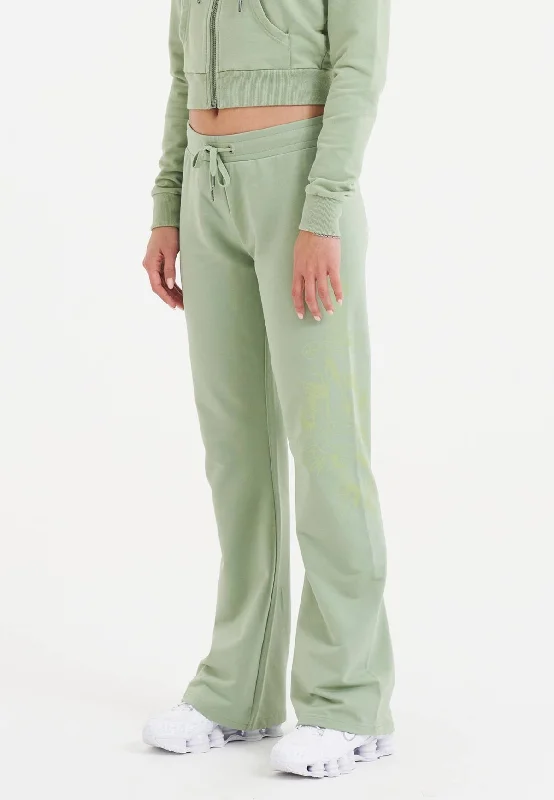 Comfortable Fashion Womens Love Is Mystery Flared Jogger - Green