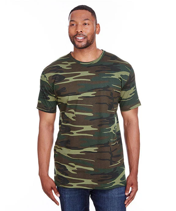 Comfortable Sweaters 3907 - Code Five Mens Camo T-Shirt | Green Woodland