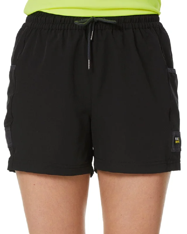 Luxury Fashion Womens Flex and Move 4-Way Stretch Elastic Waist Short - Black