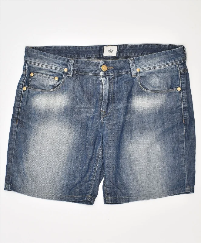 Fashion Elements CERRUTI Womens Denim Shorts IT 46 Large W34 Blue