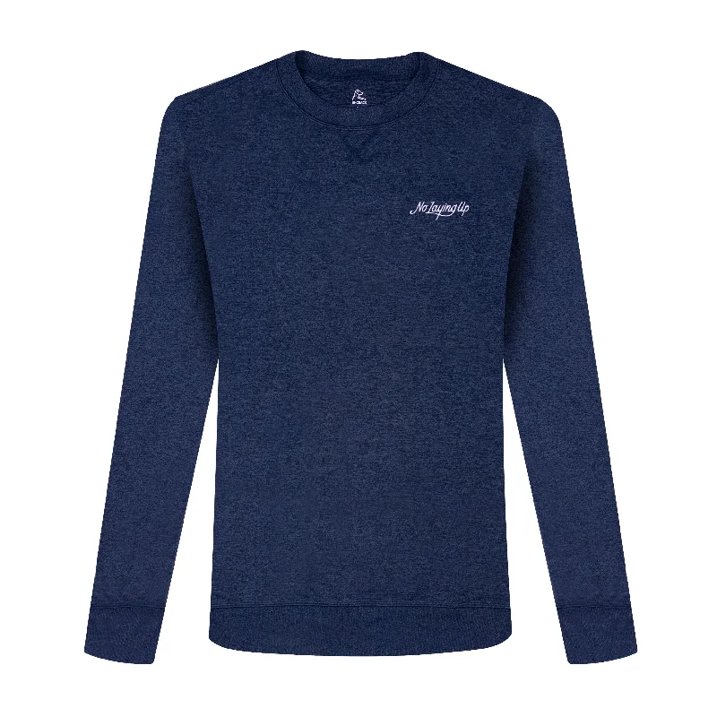 Comfortable Fashion NLU x Rhoback Pace Performance Crewneck - Navy