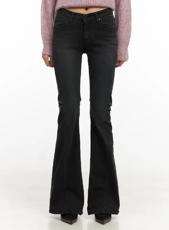 Classic Style Belle Slim Fit Flared Jeans CD410