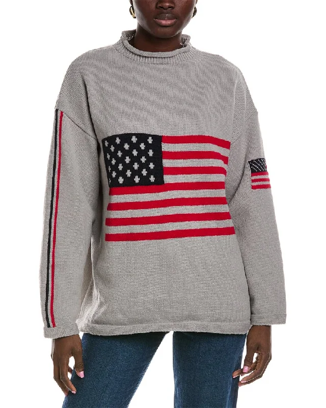 Stand-up collar design Lyra & Co Flag Sweater