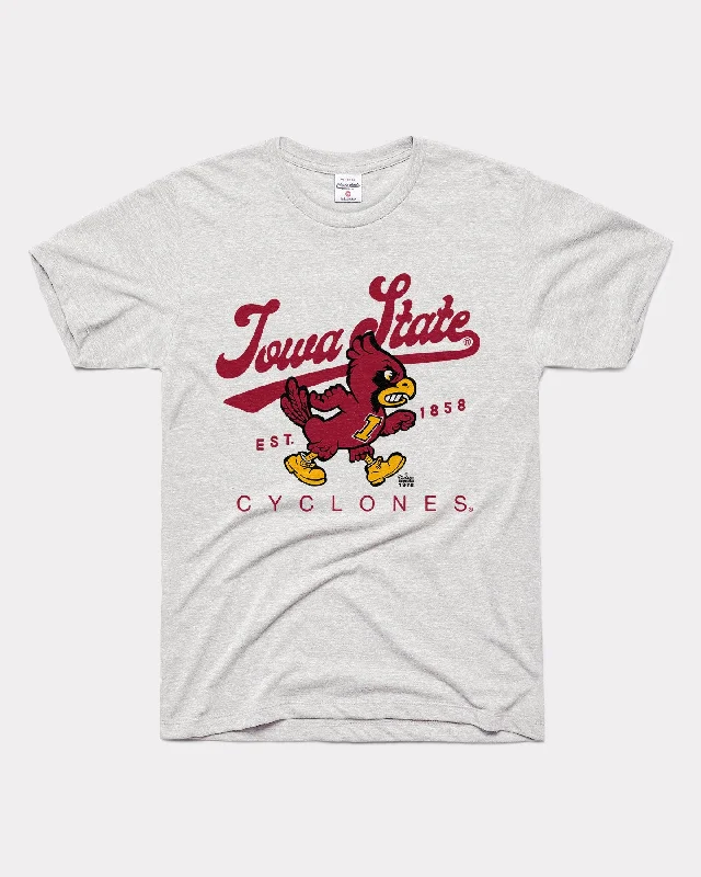 Classic style Iowa State Founders Est. 1858 Ash Grey T-Shirt