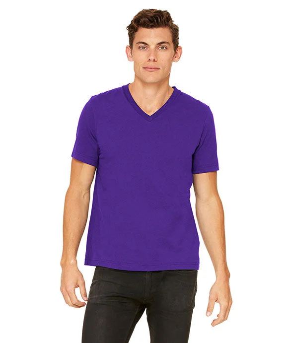 Trendy Items 3005 - Bella + Canvas Unisex Jersey Short-Sleeve V-Neck T-Shirt | Team Purple