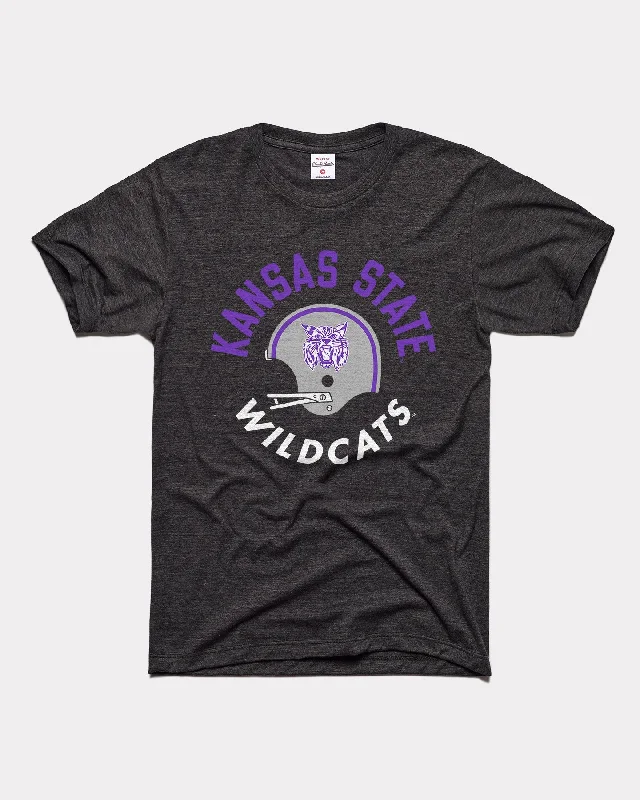 Stylish Ease K-State Football Helmet Black T-Shirt