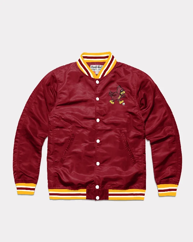 Street Charm Iowa State University Vintage Cardinal Varsity Jacket