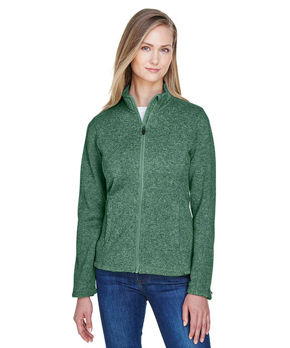 Fresh Wear DG793W - Devon & Jones Ladies Bristol Full-Zip Sweater Fleece Jacket | Forest Heather