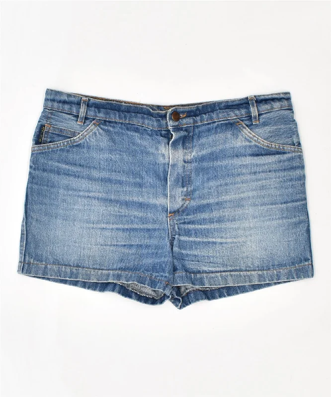 Personalized print MAC Womens Denim Shorts W34 Large Blue Cotton