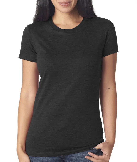 Trendy Traveler 6004 - Bella + Canvas Ladies The Favorite T-Shirt | Solid Black Blend
