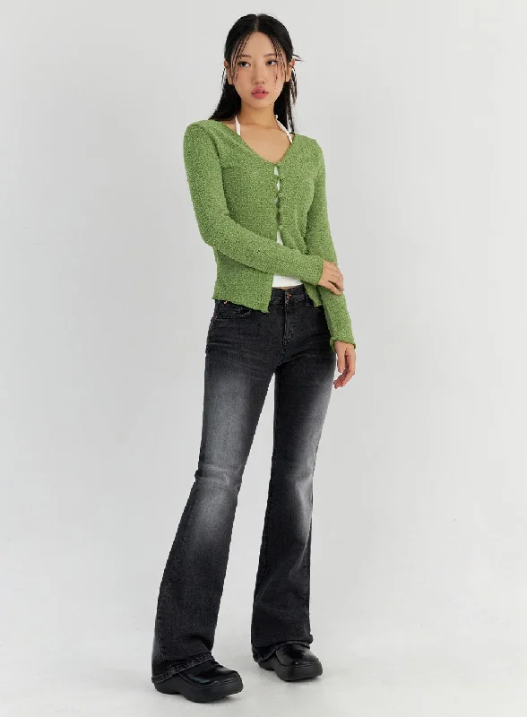 Minimal Classic Bootcut Washed Jeans CO325