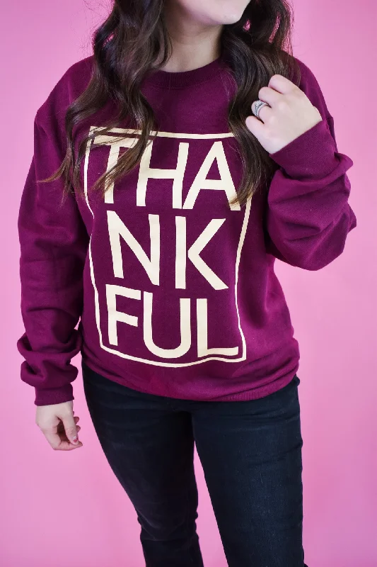 Beautiful Romance Thankful Box Pullover