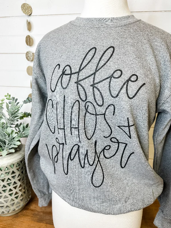 Sports Design Coffee Chaos And Prayer Pullover