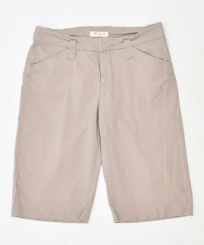Casual And Casual LEE Womens Chino Shorts US 8 Medium W30 Grey Cotton